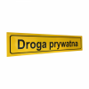 Tabliczka droga prywatna